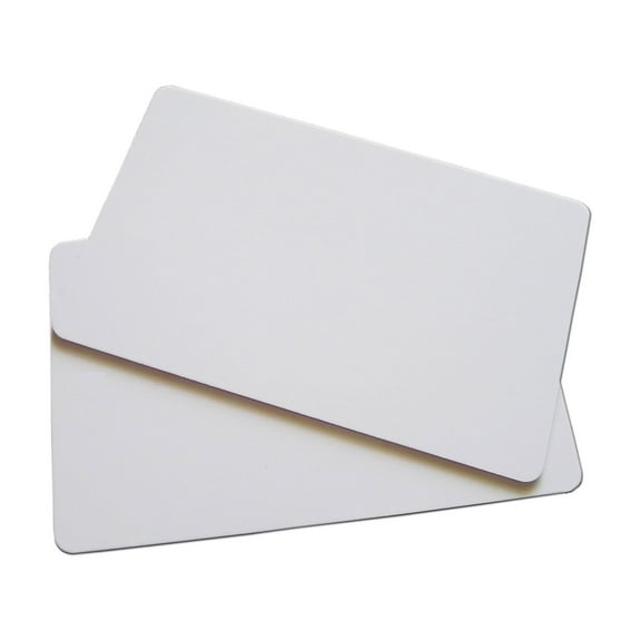 20 Pieces White PVC Blank Plastic Cards for Business Office Photos ID Badge Printers Credit Card Size