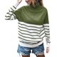 thumbnail image 2 of Pntutb suéter a rayas de cuello alto de otoño e invierno para mujer Pntutb Pntutb-2307, 2 of 9