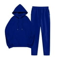 thumbnail image 3 of Simua Womens Fleece 2 Piece Outfits Lounge Hoodie Sweatsuits Sets Oversized Sweatshirt Baggy Sweatpants Set with Pockets, 3 of 8