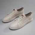 thumbnail image 4 of Men's Low-Top Lace-Up Casual Sneakers Flat Sole Stitched Detail Comfort Walking Shoes for Daily Commute, 4 of 7