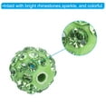 thumbnail image 3 of Unique Bargains 10mm Rhinestone Clay Beads, Pave Crystal Disco Rhinestone Bead for DIY Jewelry Making Bracelet, Light Green 50Pcs, 3 of 6