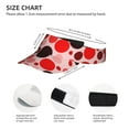 thumbnail image 2 of ZICANCN Visières de Soleil pour Femmes et Hommes, Chapeaux de Plage Sans Couture à Pois Rouges, Chapeau de Sport pour Golf Tennis Course, 2 of 6