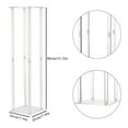thumbnail image 6 of 2 Pack 31.5 Inches Tall Crystal Flower Stand Wedding Road Lead Tall Flower Holders Centerpiece Crystal Flower Acrylic Flower Vase for Reception Tables Wedding Supplies Excluding Flower, 6 of 17