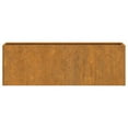 thumbnail image 4 of vidaXL Jardinières Murales 2 Pcs Acier Corten Rouillé 53x10x17 cm, 4 of 5