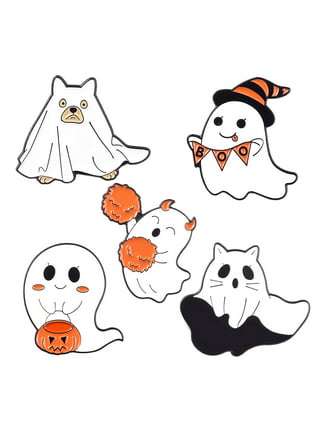 Boobs: Funny Ghost Goth Fashion Halloween Enamel Pin