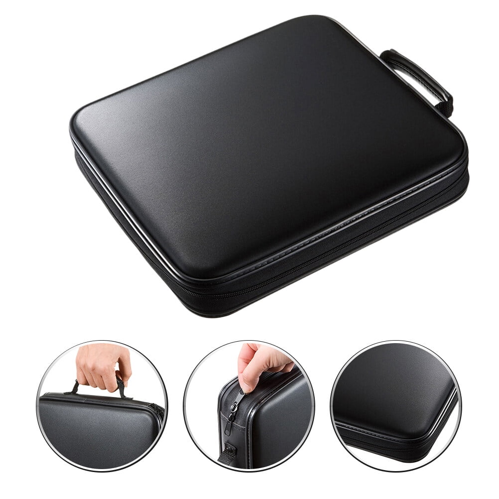 Sparsain Portable CD Case 160 Capacity DVD Storage Organizer CD Booklet Binder Wallet