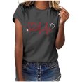 thumbnail image 1 of Birdeem T-Shirt Blouse Décontracté pour Femmes à Manches Courtes Imprimé pour la Journée des Infirmières, 1 of 8