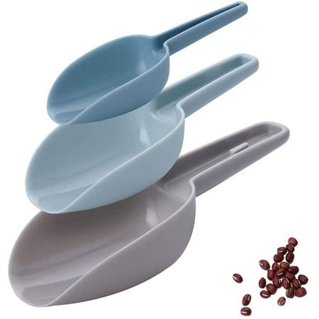 

Pieces Plastic Ice Scoops Plastic Food Scoop Thickened Nesting Design PP Plastic Ice Scoop for Kitchens Bars Buffets Cereals Nuts Spices (3 Colors)