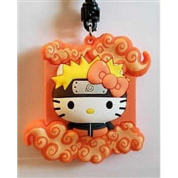 Monogram Hello Kitty x Naruto Figural Bag Clip - Hello Kitty Badge