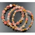 thumbnail image 2 of K-KED Faceted 6/8/10mm Multi-Color Watermelon Tourmaline Elastic Bracelet 7.5''-8 mm, 2 of 8