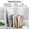 thumbnail image 4 of Metal Magazine Rack, Triangular Desk Organizer with 9 Compartments for Office, Documents, CD, Magazine, 4 of 5
