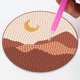 thumbnail image 3 of Posavasos DIY Ygjytge Con Kit Estante Almacenamiento Juego Patrón Dibujos Animados, 3 of 9