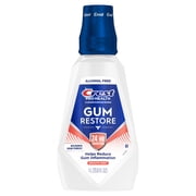 Crest Pro-Health Gum Restore Mouthwash/Mouth Rinse, Antigingivitis/Antiplaque, Alcohol Free, Smooth Mint, 1L (33.8 fl oz)