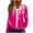 Hot Pink, variant on Stamzod Women's Sweatshirt Fall Gradient Long Sleeve Hooded Coat Shirts Active Casual Zip Up Hoodies for Women Purple M