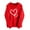 D, variant on Luxalzxs Valentines Hoodies for Women Love Heart Cute Graphic Valentines Day Sweatshirts Teen Girls Preppy Long Sleeve Hooded Holiday Tops with Pockets
