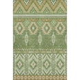 thumbnail image 2 of Addison Rugs Mayfield Premium Machine Washable Transitional Aztec Green Rectangle Rug, 5' x 7'6", 2 of 7