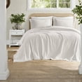 thumbnail image 4 of Oversized Floral Bedding Sets Premium CottonPoly Blend Shabby Chic Style for All Seasons, 4 of 10