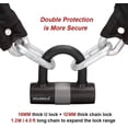 thumbnail image 5 of KILAKILA Security Chain Lock Heavy Duty Bike Lock 12mm Bicycle Lock Motorbike Lock Disc Lock with 16mm U Lock 4-Feet, 5 of 8