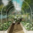 thumbnail image 2 of Homall 10 x 6.5 ft Patio Greenhouse with Zippered Door & 6 Roll-up Windows, Outdoor Walk-in Tunnel Greenhouse with Galvanized Frame & Waterproof  Green, 2 of 7