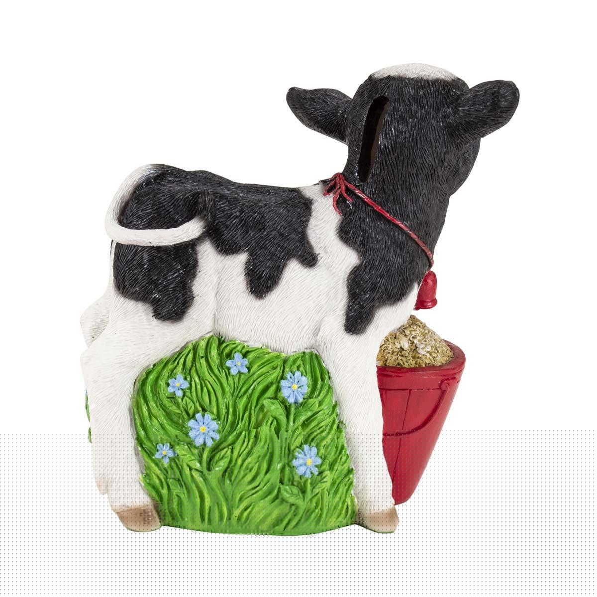 thumbnail image 2 of IH 6in Polyresin Calf Savings Bank 6865, 2 of 3