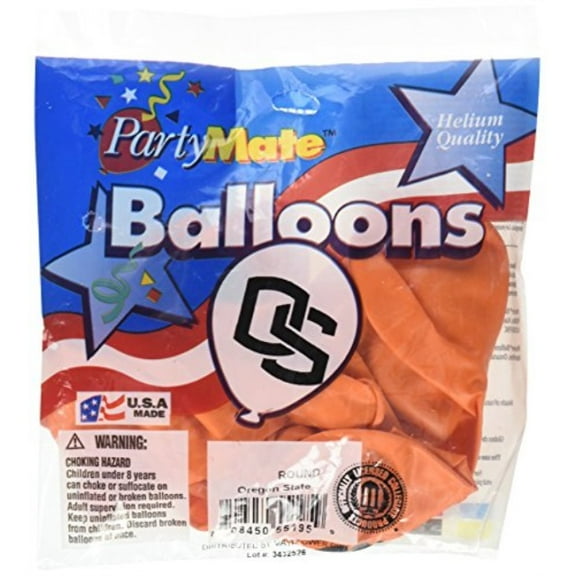 Pioneer Balloon Company 10 Count Oregon State Latex Balloon, 11", Multicolor
