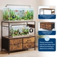 thumbnail image 6 of Heavy Duty Metal Aquarium Stand with Cabinet for 20-29 Gallon Tanks, Heavy Duty Reptile Terrarium Stand, for Home Office Fish Tank Shelf, 31.5" l x 15.7" w x 32.5" h, 330LBS Capacity, 6 of 8