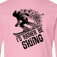 thumbnail image 4 of Inktastic Winter Skier Id Rather Be Skiing Long Sleeve Youth T-Shirt, 4 of 5