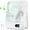 White, variant on 6.8 Inch Portable Travel Fan for Sleeping, 100 Speeds Adjustable Personal Mini Desk Fan, Rechargeable Battery Powered Quiet Cooling Fan, White Travel Essentials for Bedroom, Office, Cruise & Beach Va