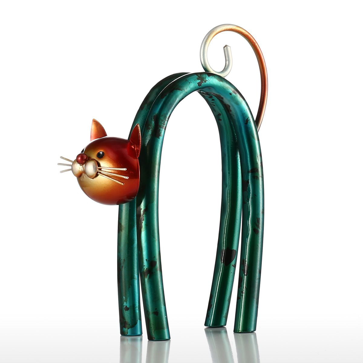 Spring Little Cat Tooarts Metal Sculpture Iron Sculpture Abstract Sculpture I9Q1 