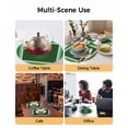 thumbnail image 2 of 15 Inch Round Placemats Set of 4, St. Patrick's Day Non Slip Heat Insulation PP Table Mats, Green Shamrock Wooden Spring Washable Place Mats for Kitchen Dining Party Table Decor, 2 of 7