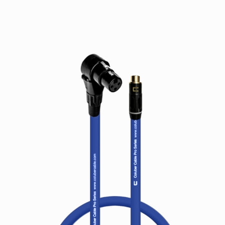 Coluber Cable Right Angle XLR Female - RCA Female 3-Pin Microphone Connector