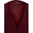 thumbnail image 5 of Gioberti - Chaleco formal para hombre, color burdeos, talla 4XL, 5 of 5