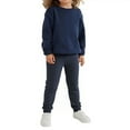 thumbnail image 2 of COUVER Youth Kids Heavyweight Cotton Sweatpants, Navy, X-Large, 1 Piece, 2 of 6