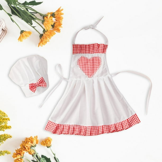 Delantal de disfraz de chef Hugo para bebé con gorro de cocinero
