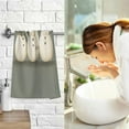 thumbnail image 7 of Yayeee 2 Pack Hand Towels for Bathroom 100% Cotton 16" x 28" Soft Absorbent Kitchen Towel, Gray Snowmen, 7 of 7