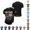 thumbnail image 5 of Men's USA 250 Years Patriotic T-Shirt American Flag Graphic Casual Tee USA 250th Anniversary Shirt, 5 of 5