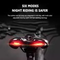 thumbnail image 3 of Sillín de bicicleta Ndcxsfigh duradero con luz de carga USB, 3 of 9
