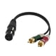 thumbnail image 4 of XLR a Doble Cable de Micrófono RCA Cable Splitter Patch Y Cable, 4 of 7