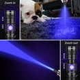 thumbnail image 3 of Yiyang UV Blacklight 365 Flashlight Rechargeable USB Woods lamp, Handheld LED Ultraviolet Black Light 370nm Portable Pocket with Clip, Detector for Pet Urine, Stains, Gem, Rocks, Money, Resin Curing, 3 of 7