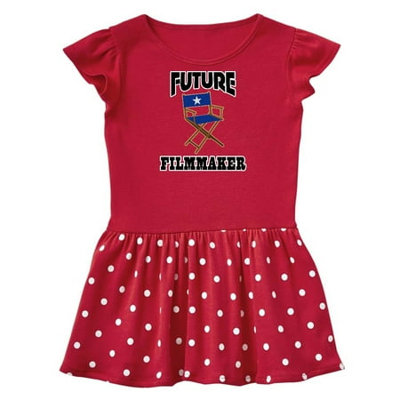 

Inktastic Future Filmmaker Director Chair Gift Toddler Girl Dress