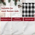 thumbnail image 7 of Valances for Windows Christmas Pink Truck Rod Pocket Cafe Window Treatments Valance Curtains for Kitchen Bathroom Laundry Basement Windows 54"x18", 7 of 7