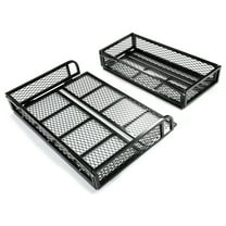 Front Rear Cargo Basket Universal Luggage Carrier Mesh Rack Black Steel For ATV