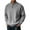 Gray, variant on Men's Knit Shirts Long Sleeve Button Up Pullover Sweater Textured Casual Collared Tops Red 3XL