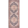 thumbnail image 2 of GLN Rugs Mylasa - Indoor, Machine Washable Area Rug 2'6"x7' Black/Terra Home Carpet, 2 of 7