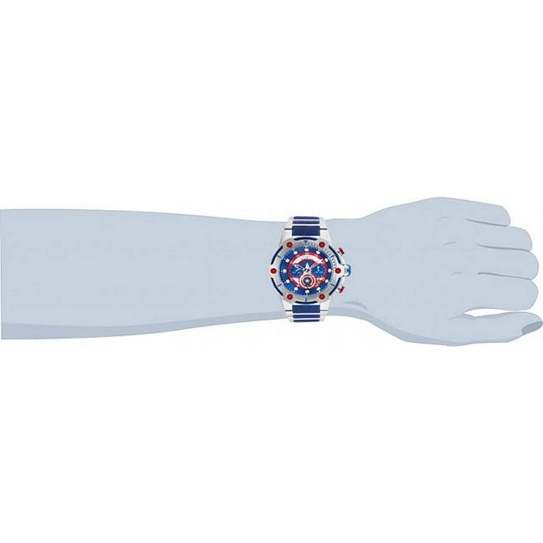 Invicta Men s 25780 Marvel Quartz Chronograph Blue Dial Watch