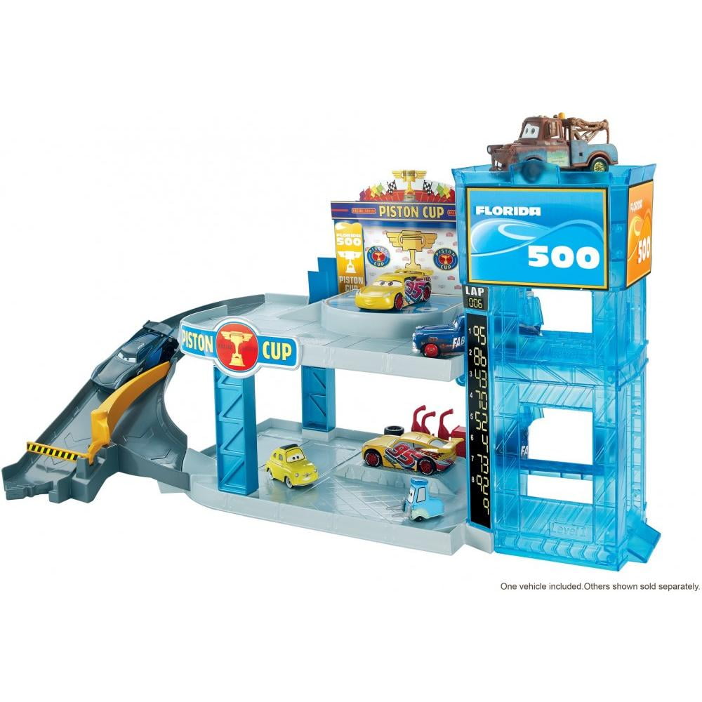 disney pixar cars garage playset