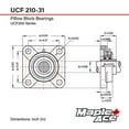 thumbnail image 3 of MAPLE ACE UCF210-31 Flange Bearing 1-15/16" Bore 4-Bolt Solid, 3 of 4