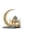 B, variant on Ramadan Acrylic Crescent Moon Mosque Decor 7.9 Inches Tabletop Islamic Festival Ornament for Shelf Display, Eid Mubarak Home Decoration Accent