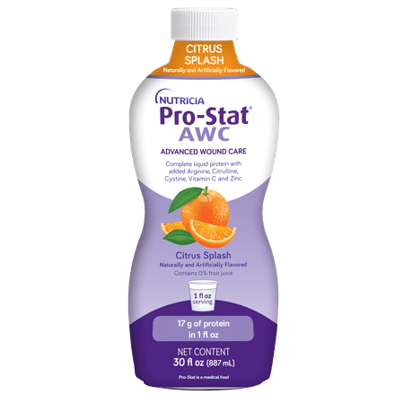 Pro-Stat Advanced Wound Care (AWC), Concentrated Liquid Protein Medical Food - Citrus Splash, 30 Fl Oz Bottle