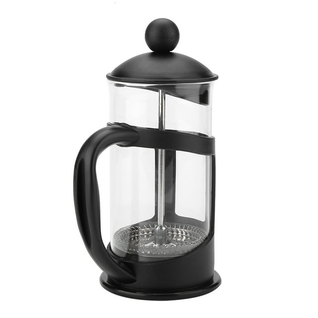 Portátil De Cristal De Acero Inoxidable, Prensa Francesa, Para El Hogar, Oficina, Té Y Café, 350mL